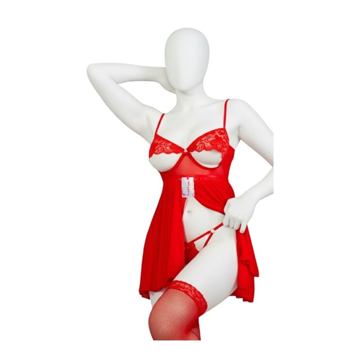 GENERICO - BABYDOLL LENCERIA DE ENCAJE SEXY