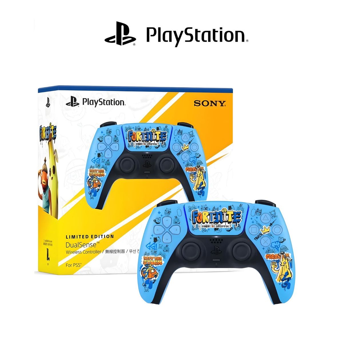 SONY - Mando Inalámbrico Ps5 PlayStation 5 SONY Dualsense Fornite Limited Edition