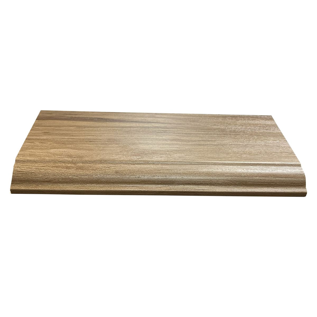 BALEXPO - ZOCALO PVC ROBLE NUEZ 8CM ALTO MEDIDAS 2400X80X14MM