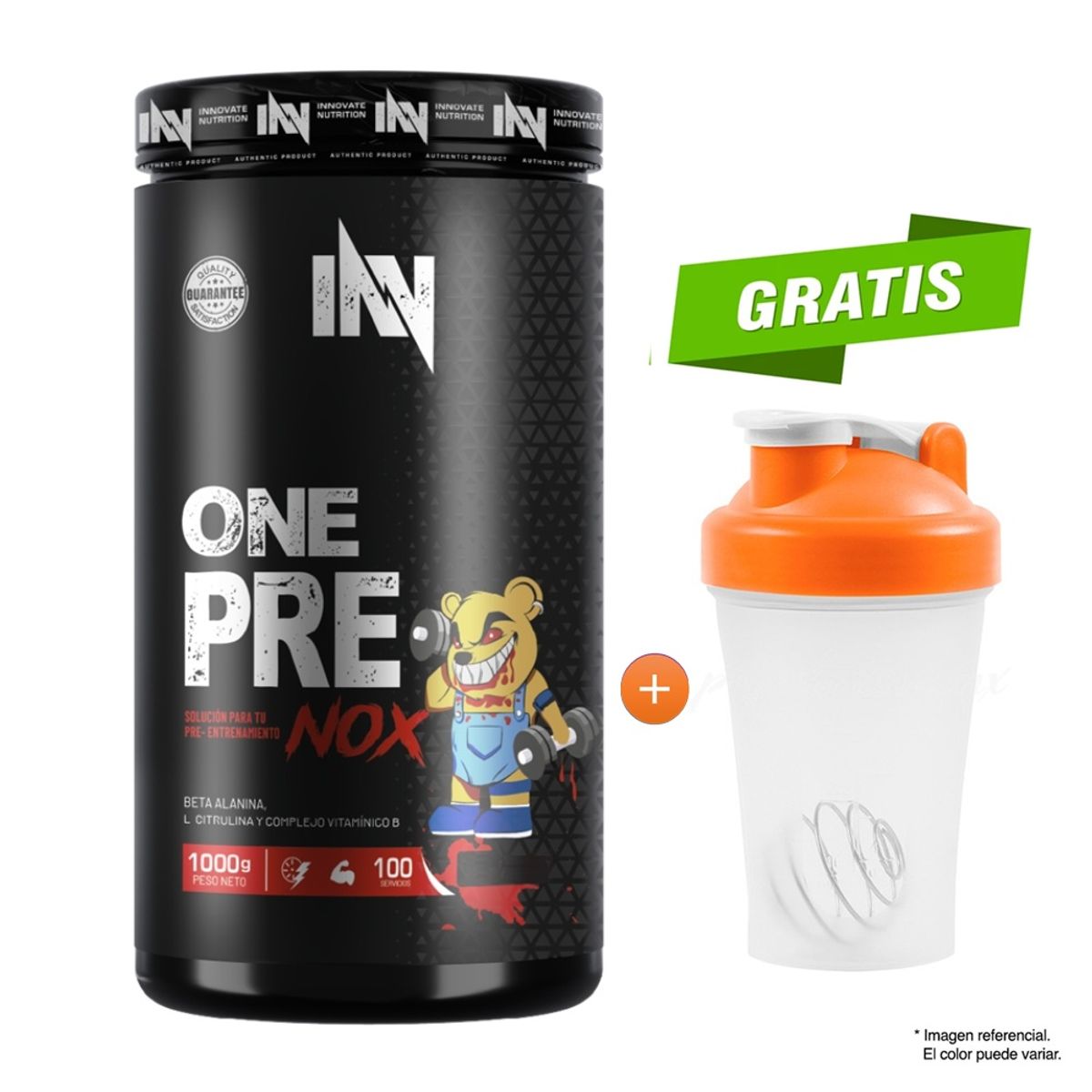 INN INNOVATE NUTRITION - ONE PRE NOX 1 KILO INNOVATE NUTRITION FRUIT PUNCH