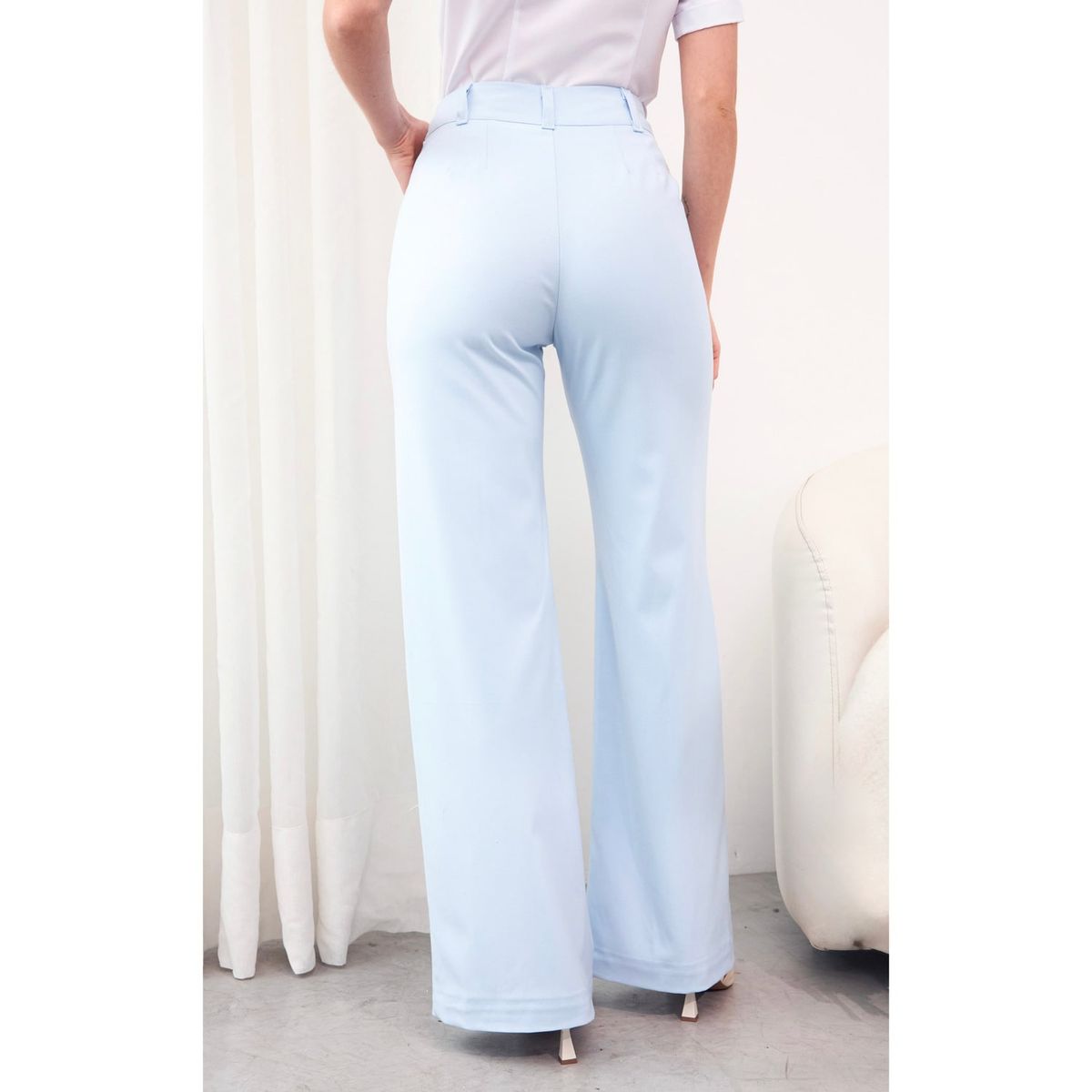 TEILOR - Pantalon Palazzo Casual Fresco Mujer