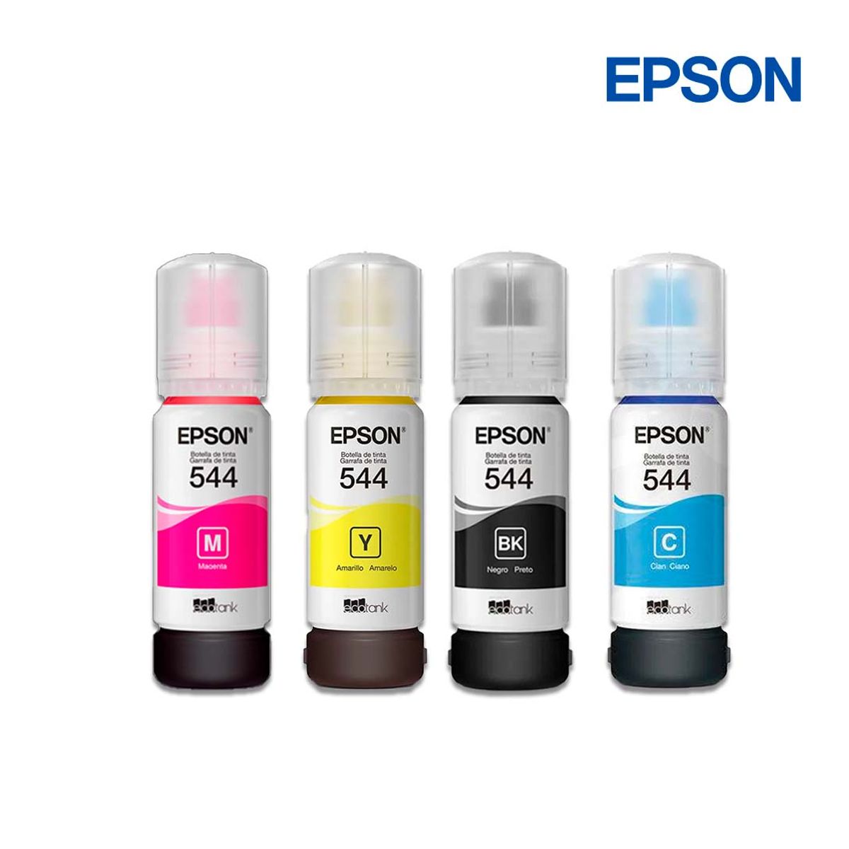 EPSON - Kit Tinta Epson 544 Original Negro Cian Magenta Amarillo