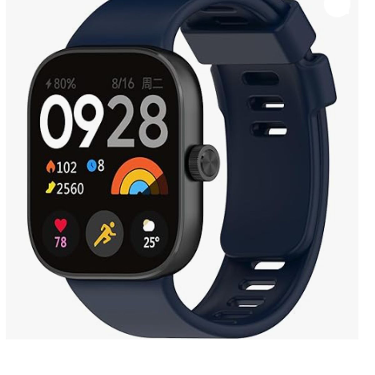 GENERICO - Correa de Silicona para Redmi Watch 4 - AZUL MARINO