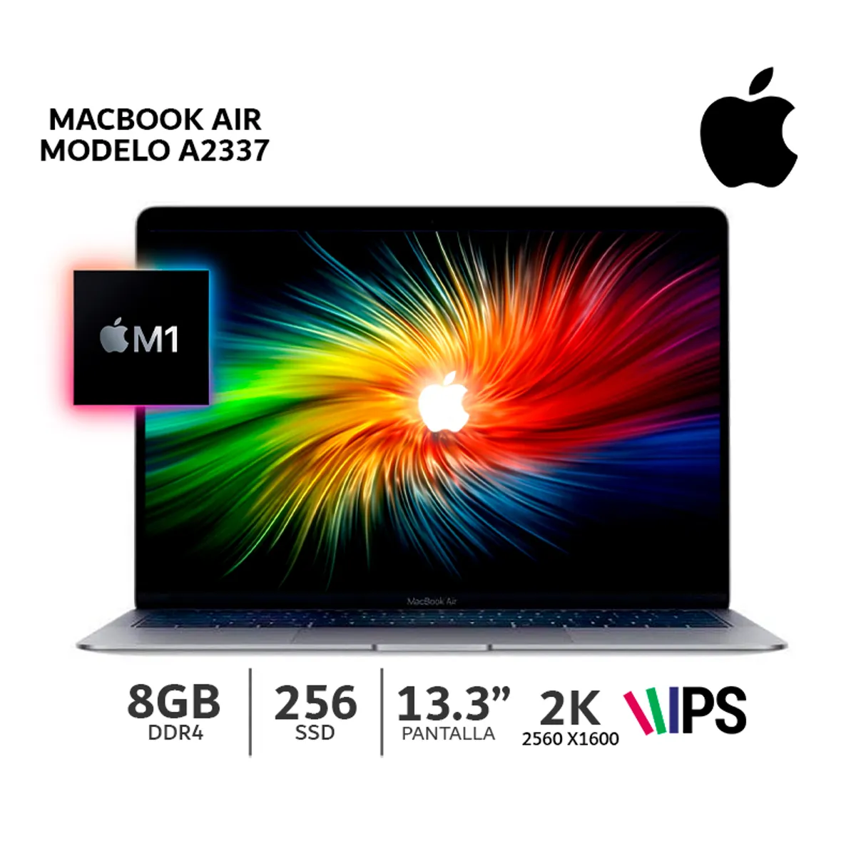 MacBook Air 133 Chip M1 256Gb SSD 8Gb RAM MacOS teclado español APPLE ...