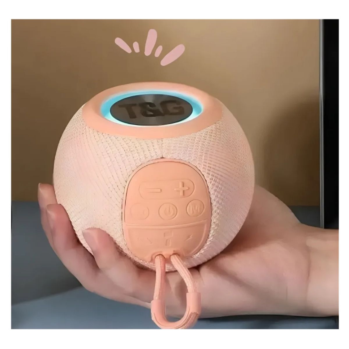 GENERICO - PARLANTE CON SUBWOOFER TYG-337 ROSADO