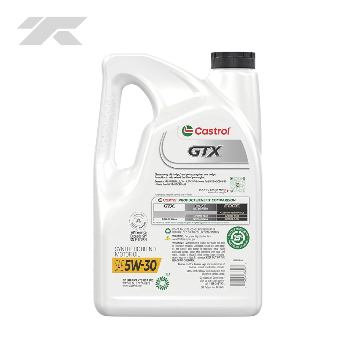 CASTROL - Aceite Castrol GTX Ultraclean 5W-30 5 Quarts
