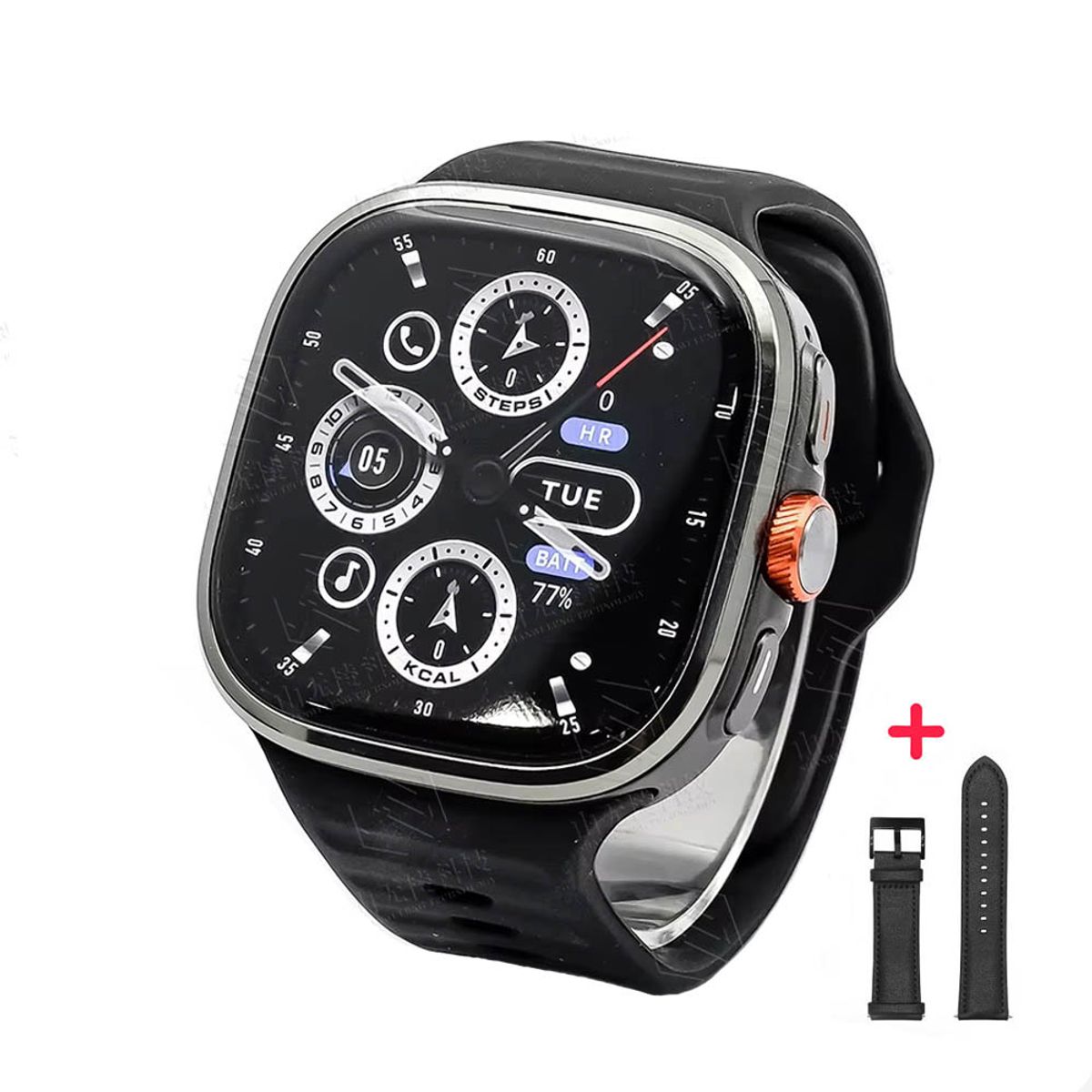GENERICO - Smartwatch M99 Pro Android Play Store Amoled Negro Correa Gratis