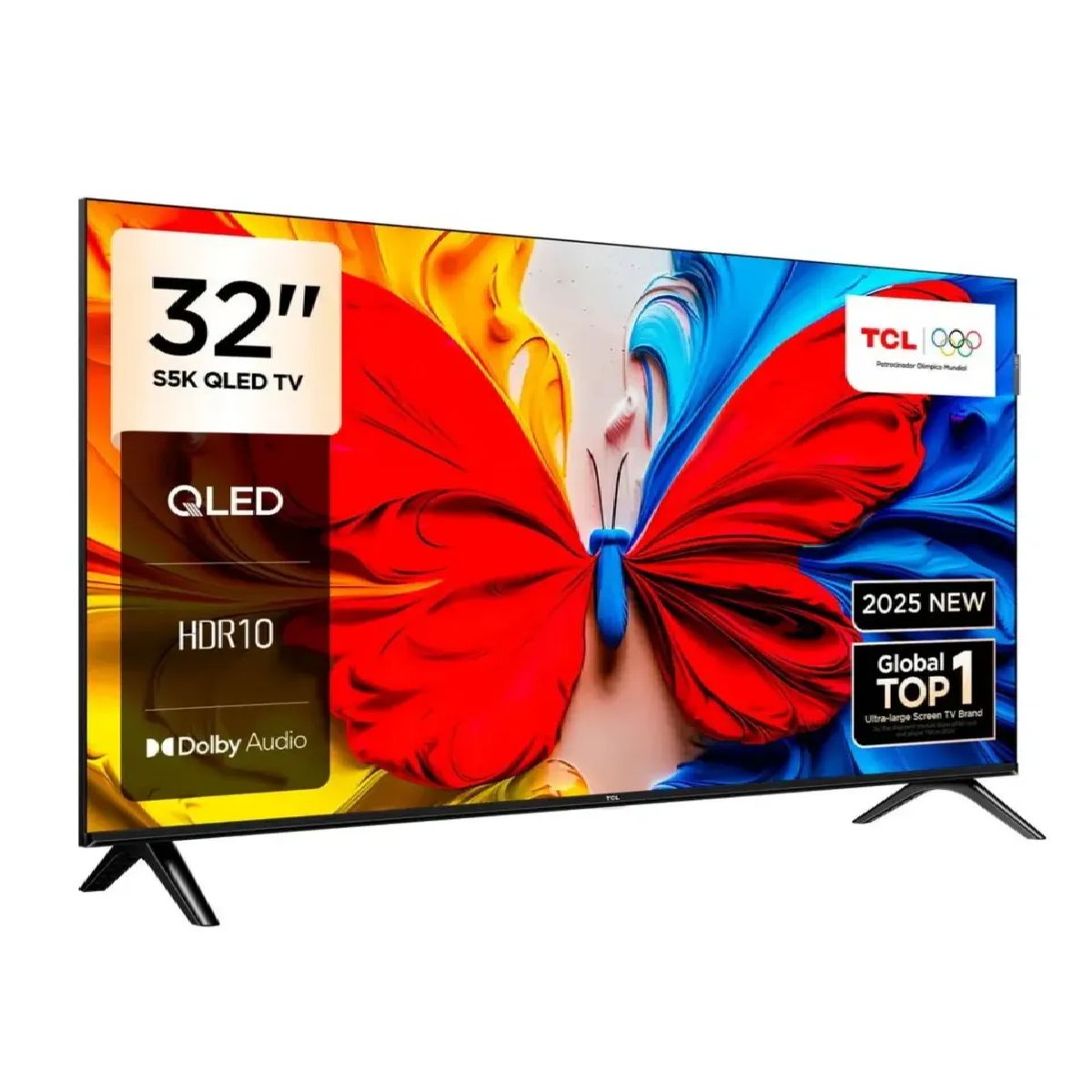 TCL - Televisor TCL QLED 32” Full HD Google TV  32S5K