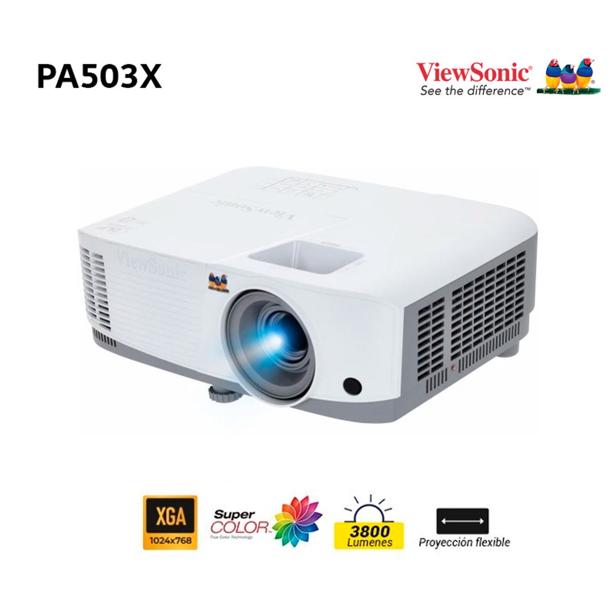 VIEWSONIC - Proyector ViewSonic PA503X XGA DLP 4000 Lumenes