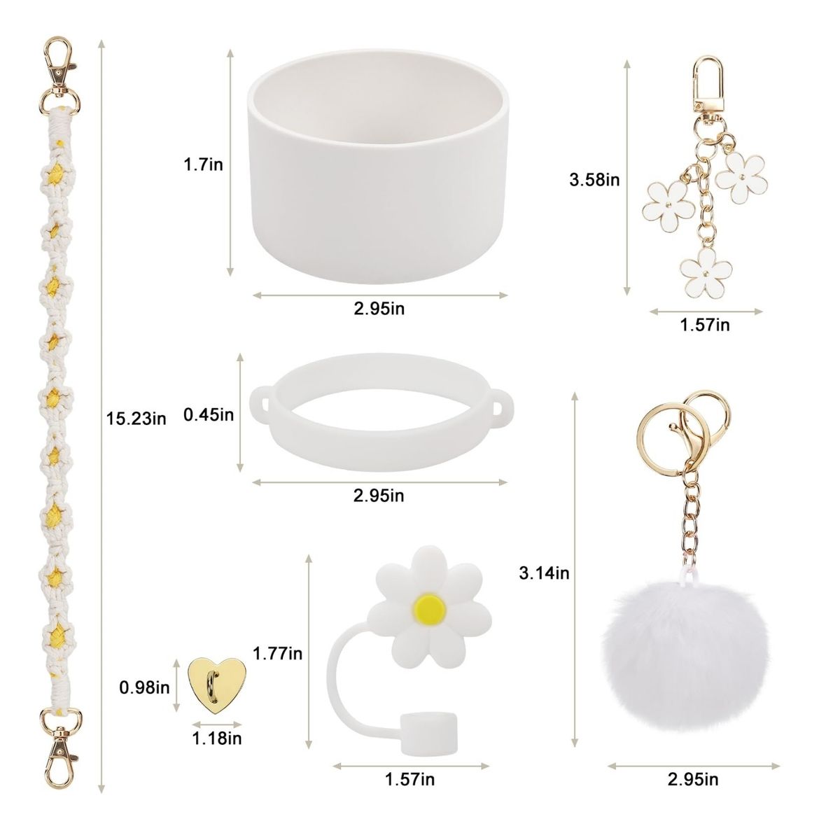 GENERICO - Juego de accesorios para copa Stanley