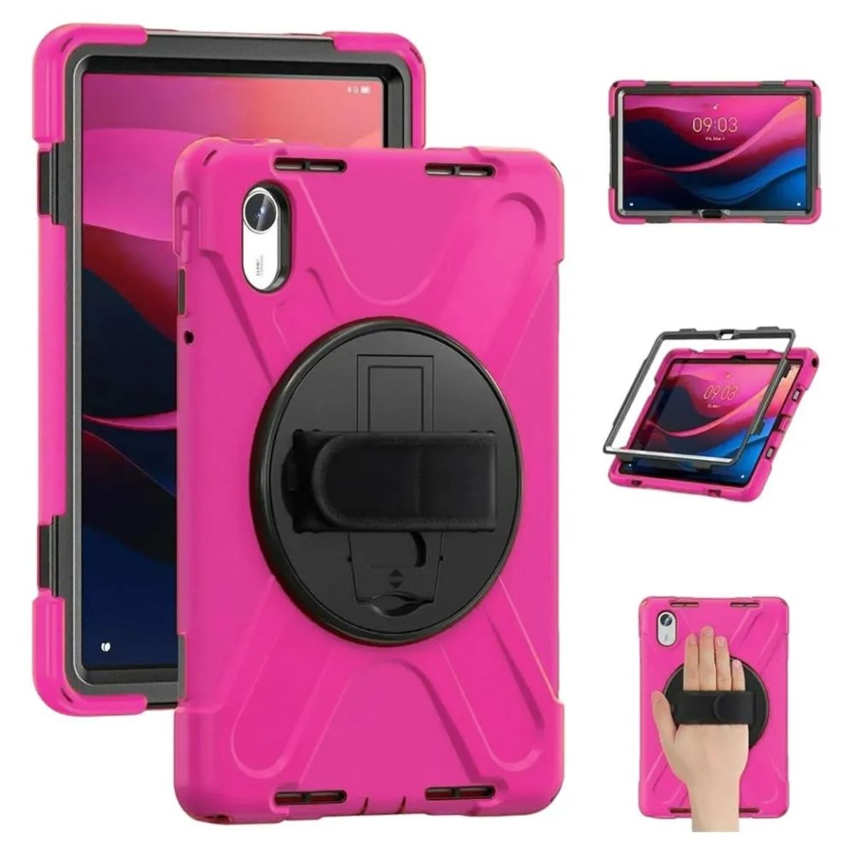 GENERICO - FUNDA ARMOR PARA TABLET LENOVO M11 FUCSIA
