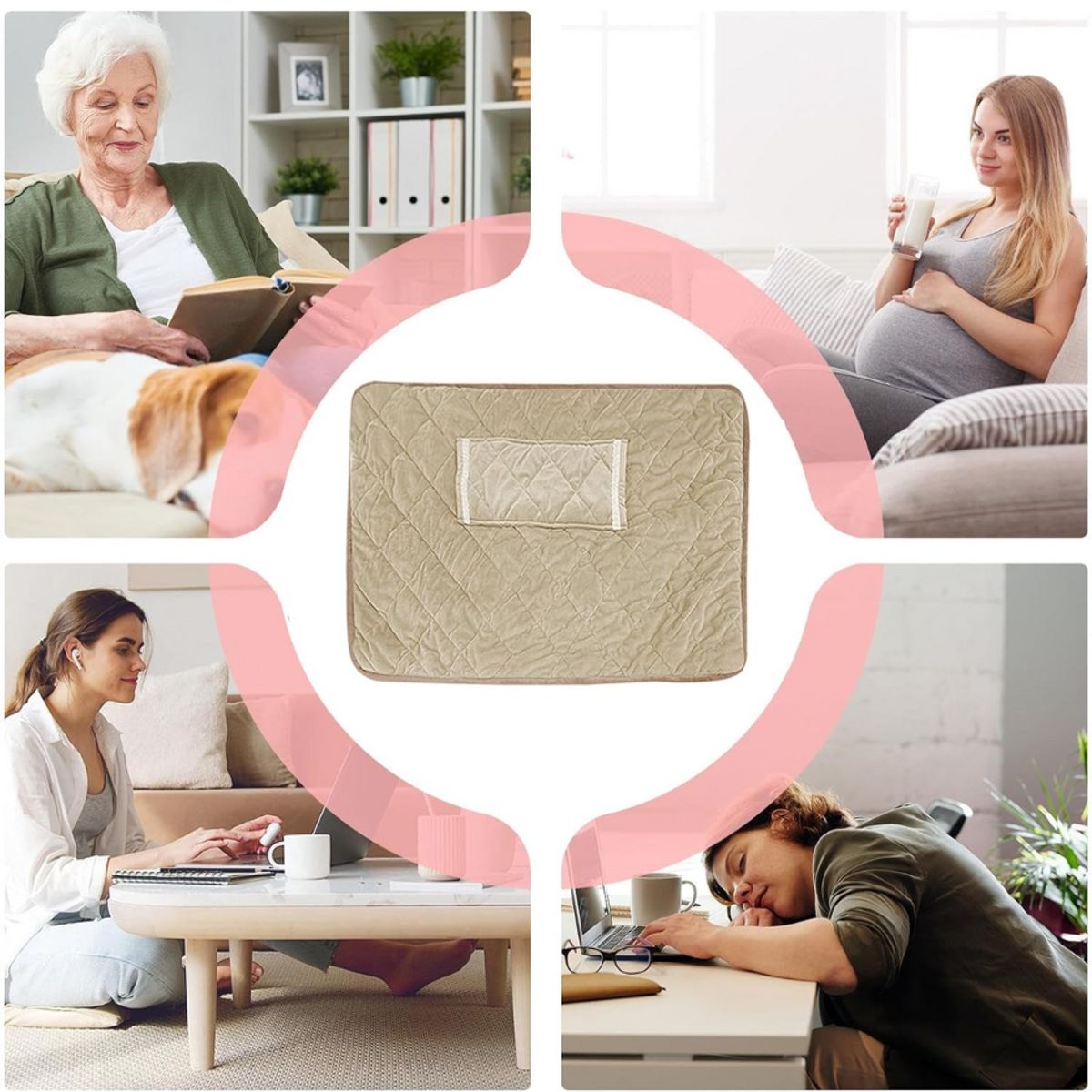 GENERICO - COLCHITA MANTA CALEFACTORA 78X58CM PARA OFICINA Y HOGAR