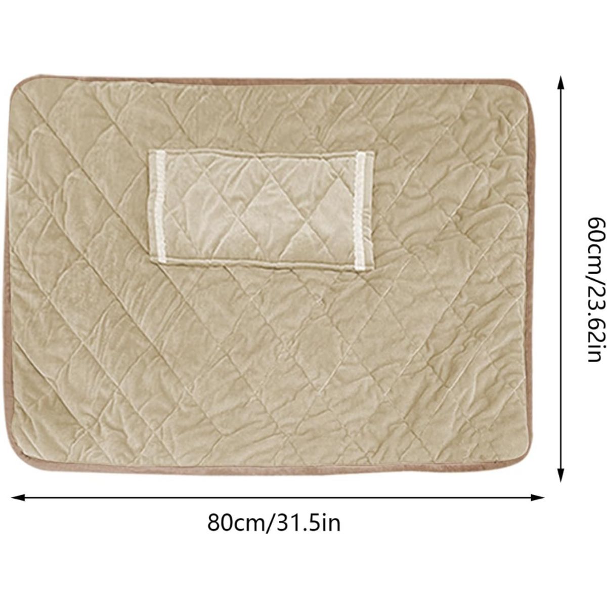 GENERICO - COLCHITA MANTA CALEFACTORA 78X58CM PARA OFICINA Y HOGAR