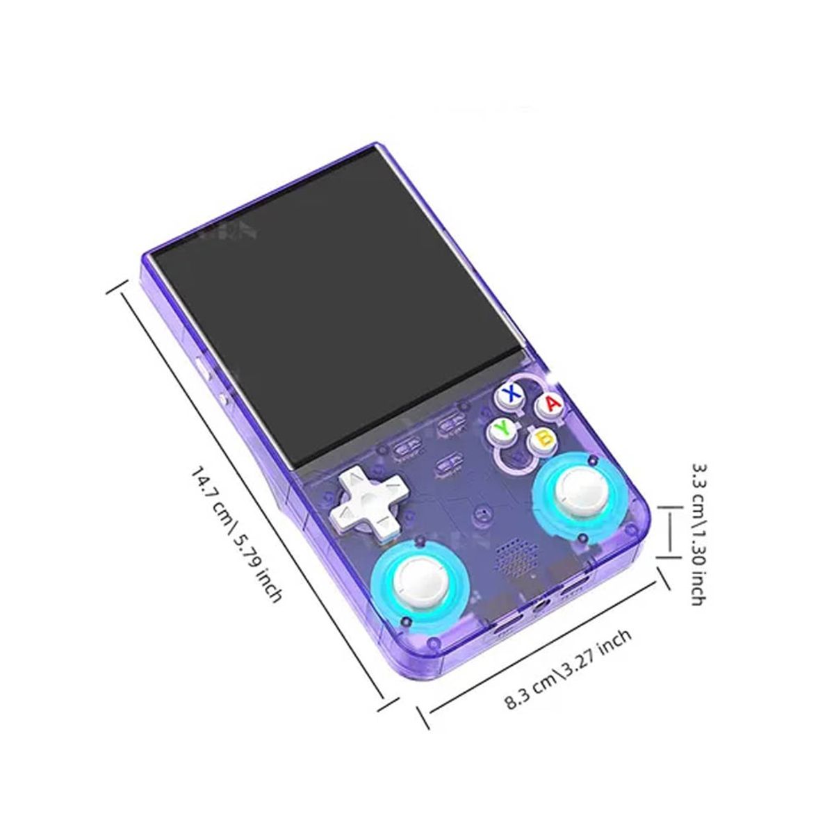 GENERICO - Consola de Videojuegos Portátil Retro R36 Ultra HD Morado Gratis Case