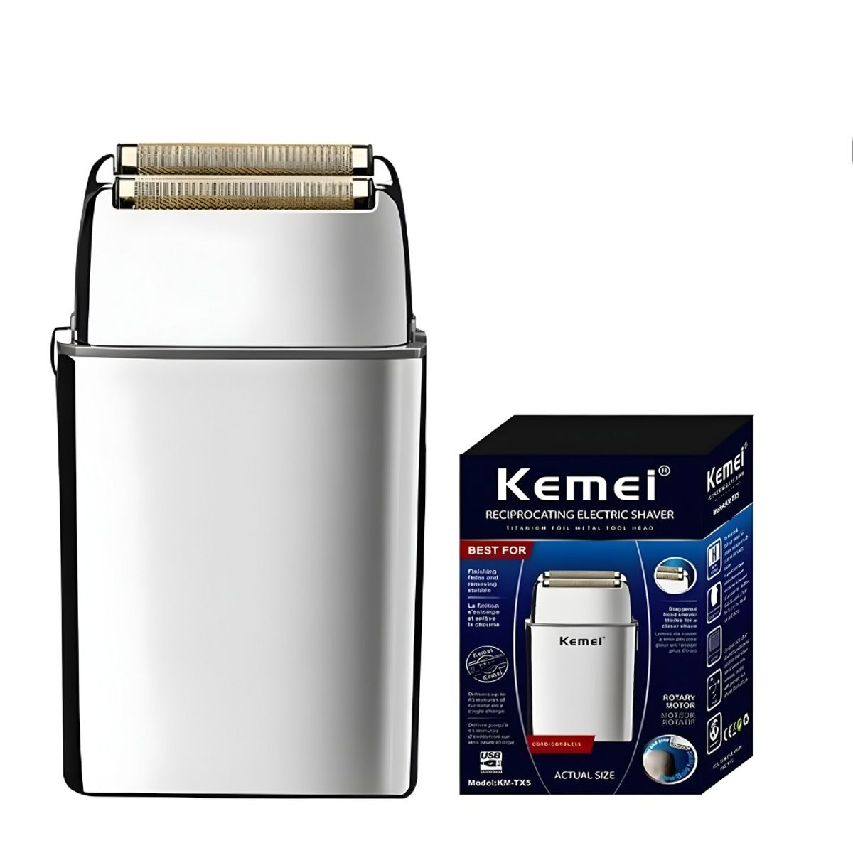 KEMEI - Afeitadora Eléctrica Kemei Km-tx5 Shaver Inalámbrica