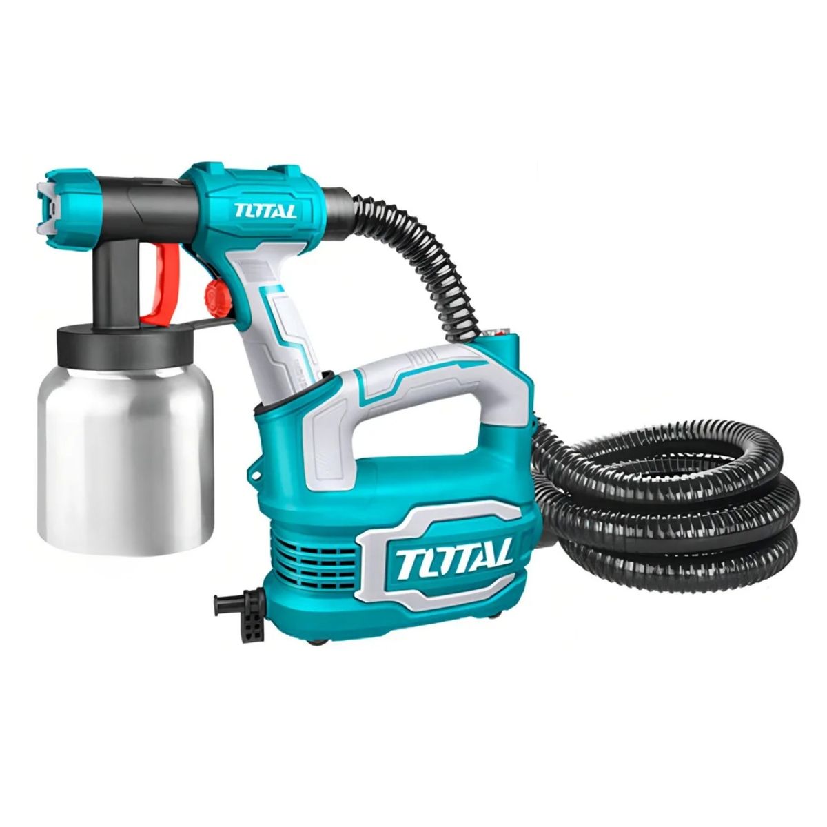 TOTAL - Pistola eléctrica para pintar fino acabado compresora 550W TT5006-2 Total