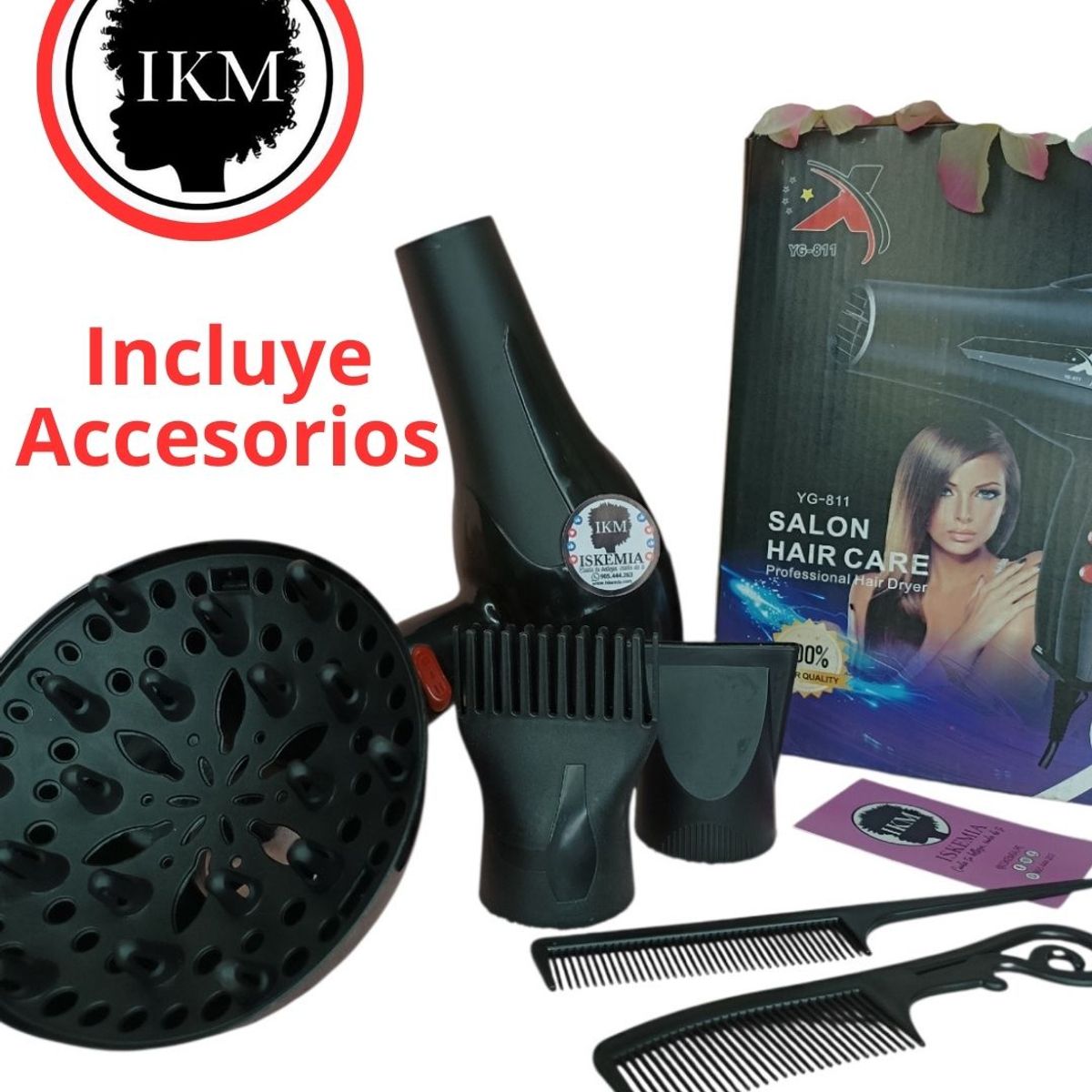 Secadora de Cabello Salon Hair Care con Difusor para Rizos, marca GENERICO - Foto Principal