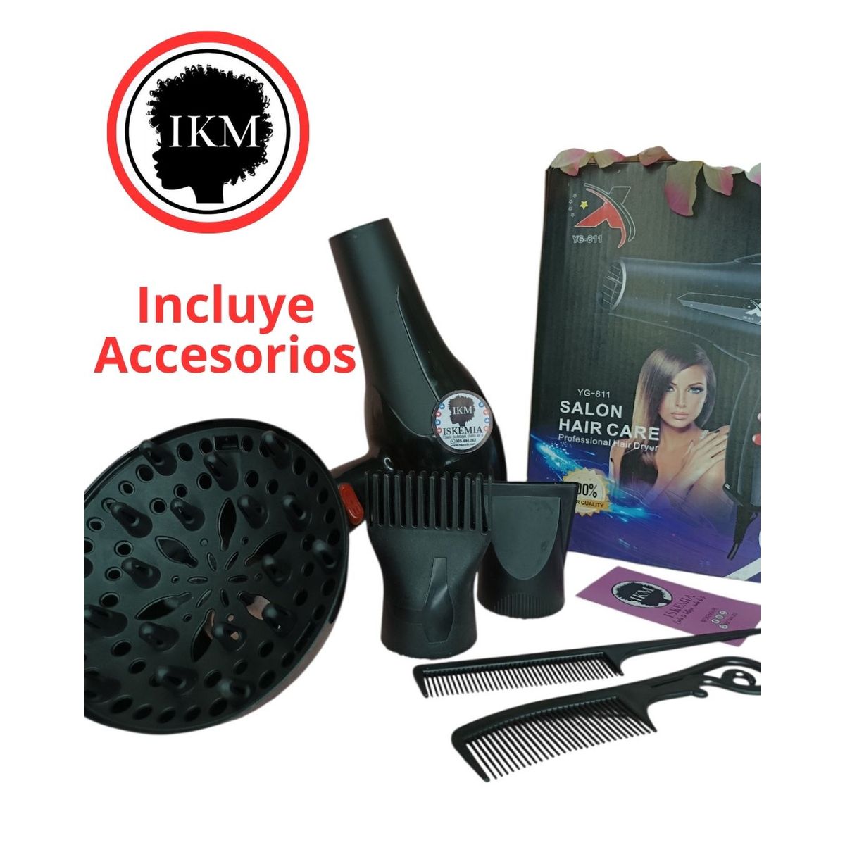 Secadora de Cabello Salon Hair Care con Difusor para Rizos, marca GENERICO - Foto Principal