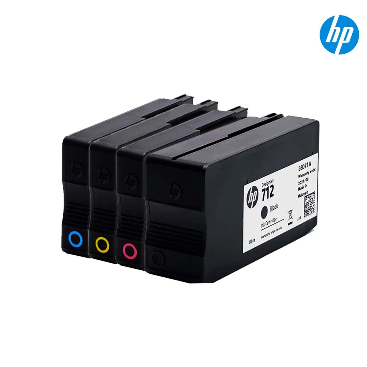 HP - Kit Tinta HP 712 Original Negro Cian Magenta Amarillo