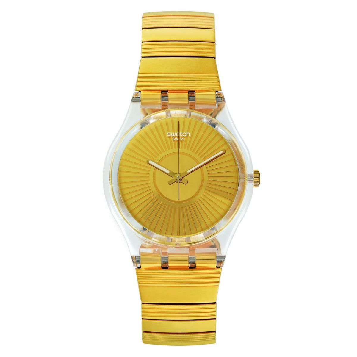 SWATCH - Reloj Mujer de Cuarzo Dorado