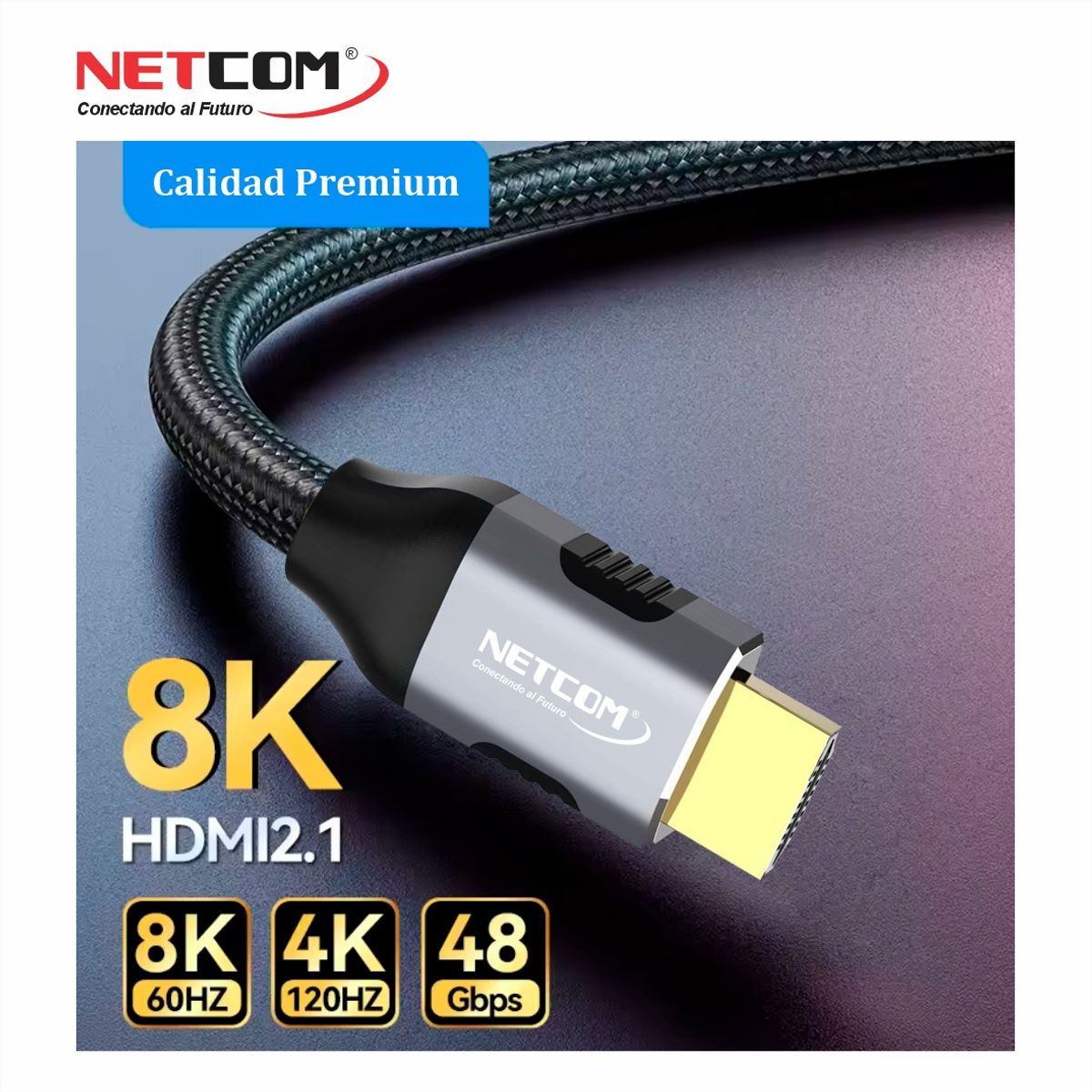 GENERICO - CABLE HDMI A HDMI DE 1.80 MTS UHD 8K@60Hz V2.1 - NETCOM