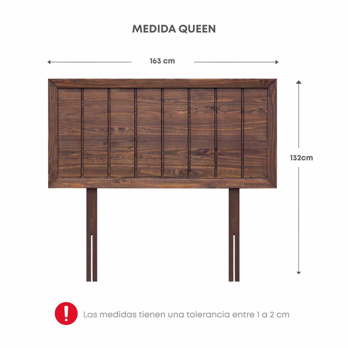 FORLI - Dormitorio 2 cajones Igneo Marrón Queen