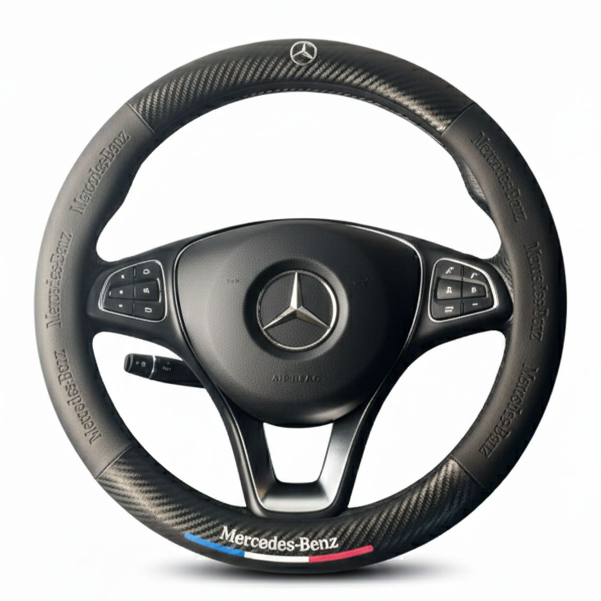 JET - Cubre Volante MERCEDES Diseño Exclusivo Bandera Para Auto