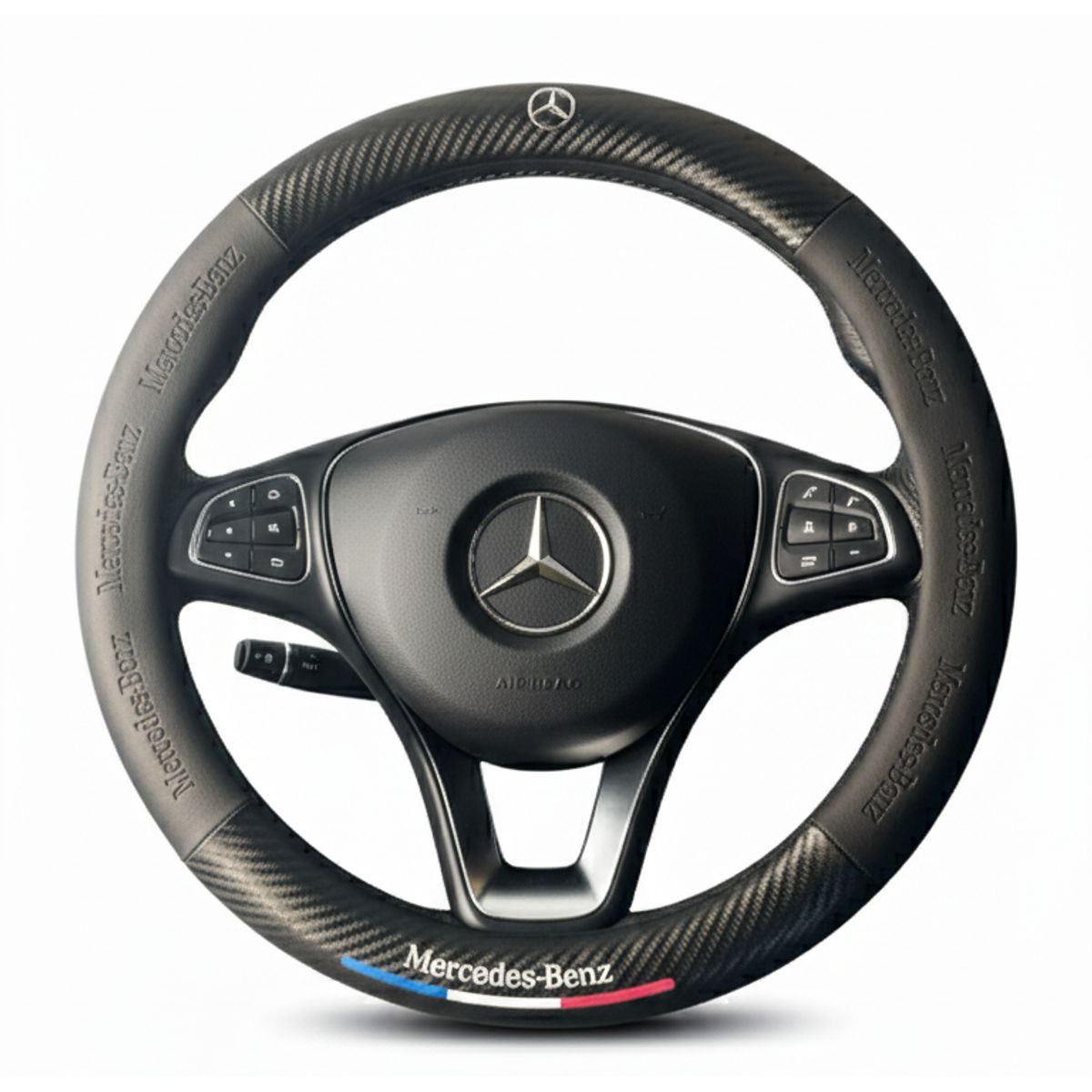 JET - Cubre Volante MERCEDES Diseño Exclusivo Bandera Para Auto