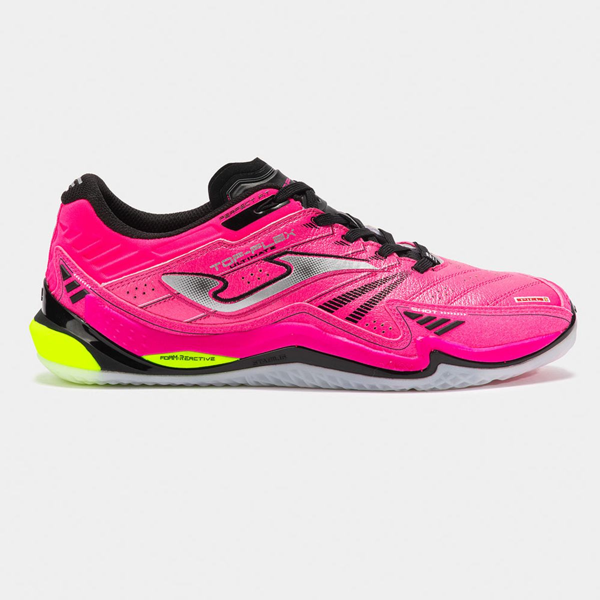 Joma - Zapatillas Futbol Sala Top Flex Ultimate 2510 IN Fucsia Negro Amarillo Flúor