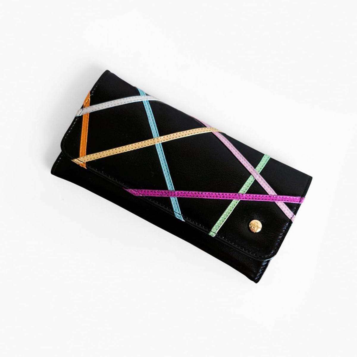 IRISABA - BILLETERA DE CUERO IRISABA PARA MUJER ELECTRA NEGRO