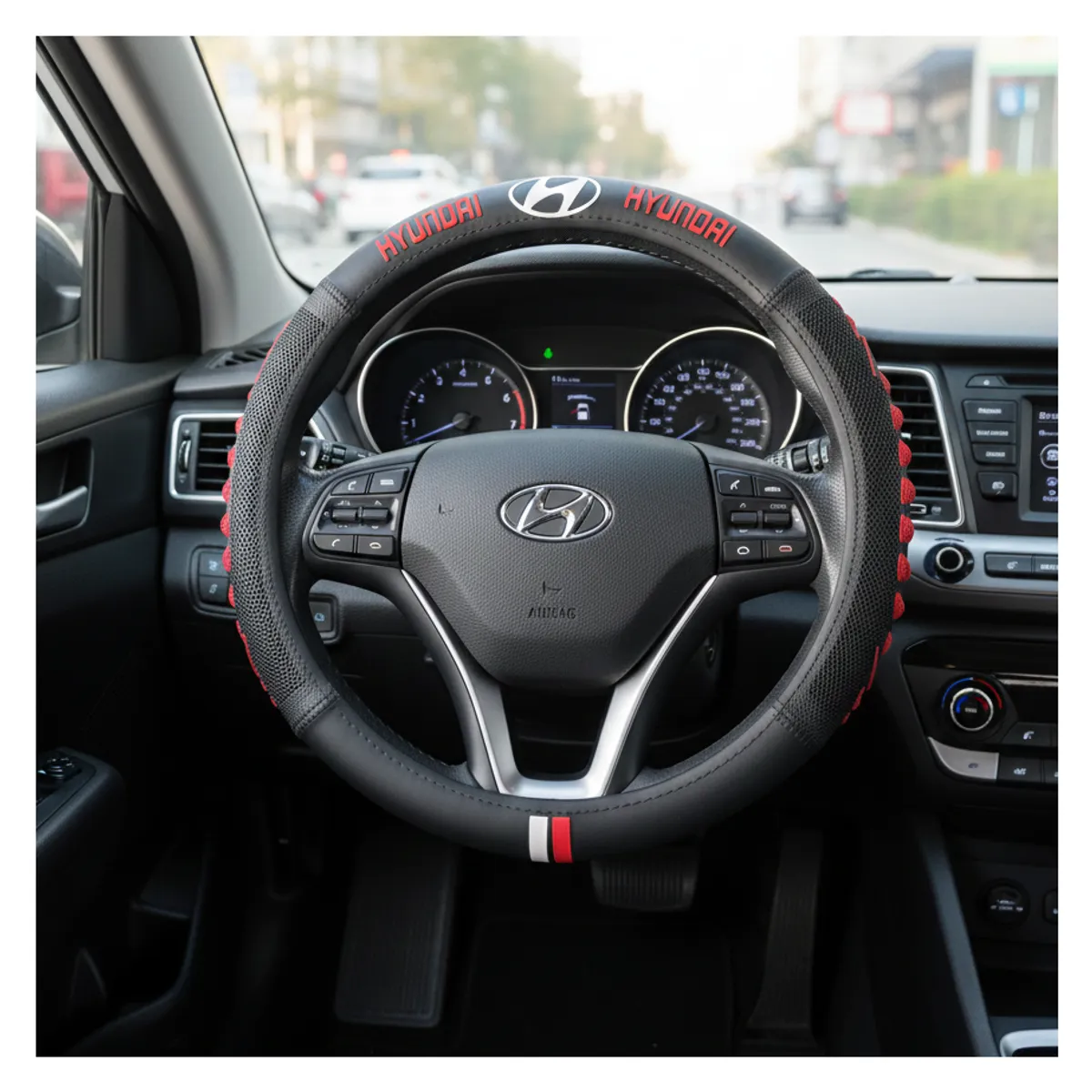 Funda De Volante HYUNDAI Transpirable DiseñoPremiun Para Auto, marca JET - Foto 2