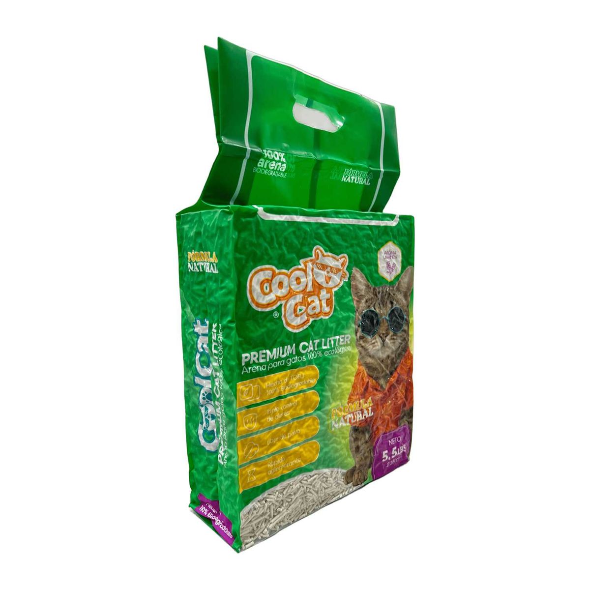 COOL CAT - Arena Para Gatos De Tofu 2.5 Kg - Cool Cat