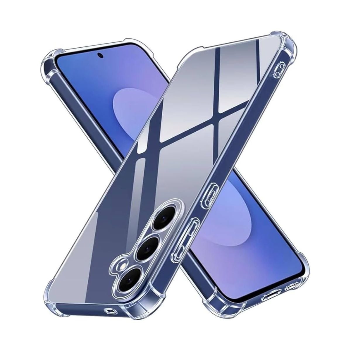 GENERICO - Case Funda Protector SAMSUNG S25 FE - TRANSPARENTE ANTI IMPACTO