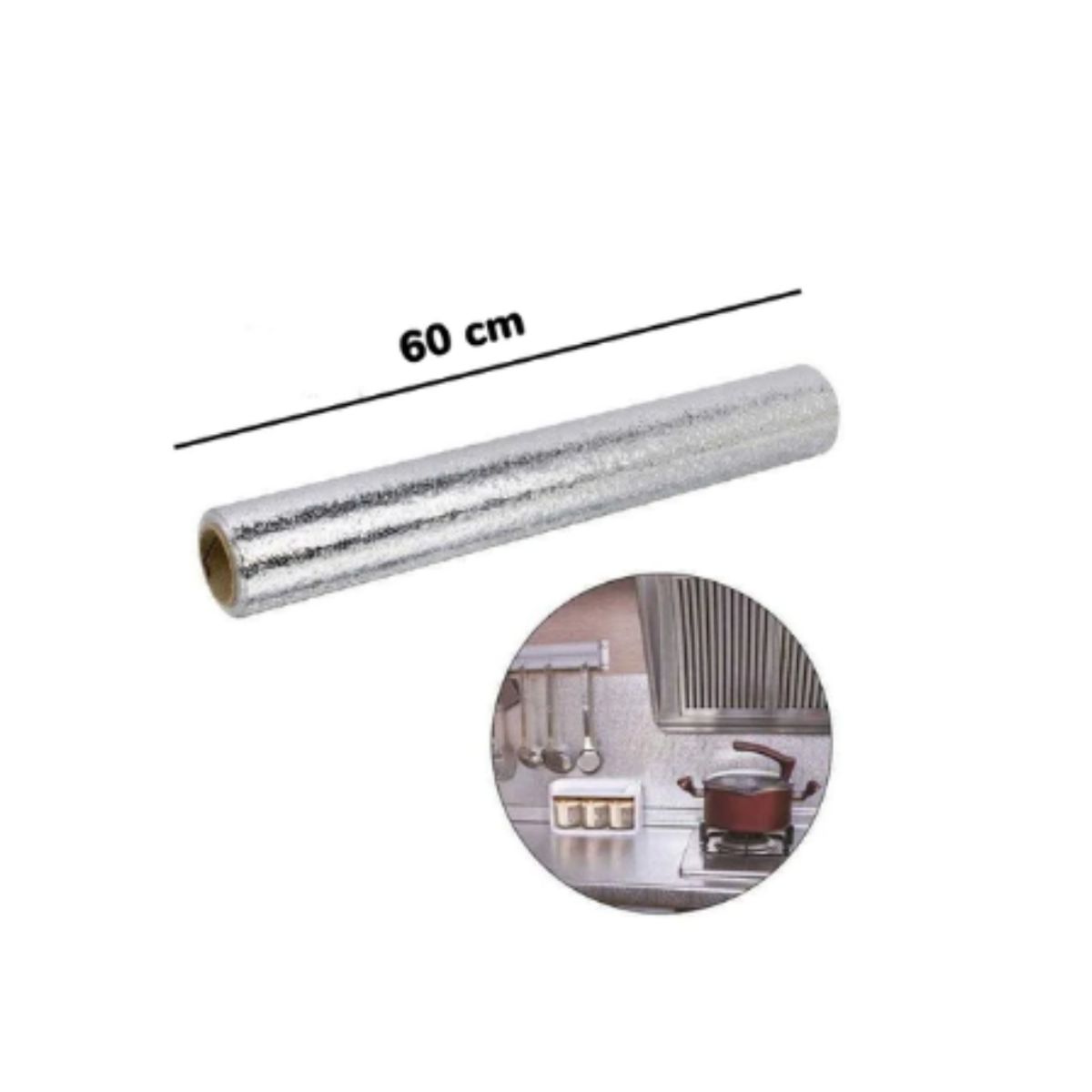 GENERICO - PAPEL TAPIZ DE ALUMINIO PARA COCINA