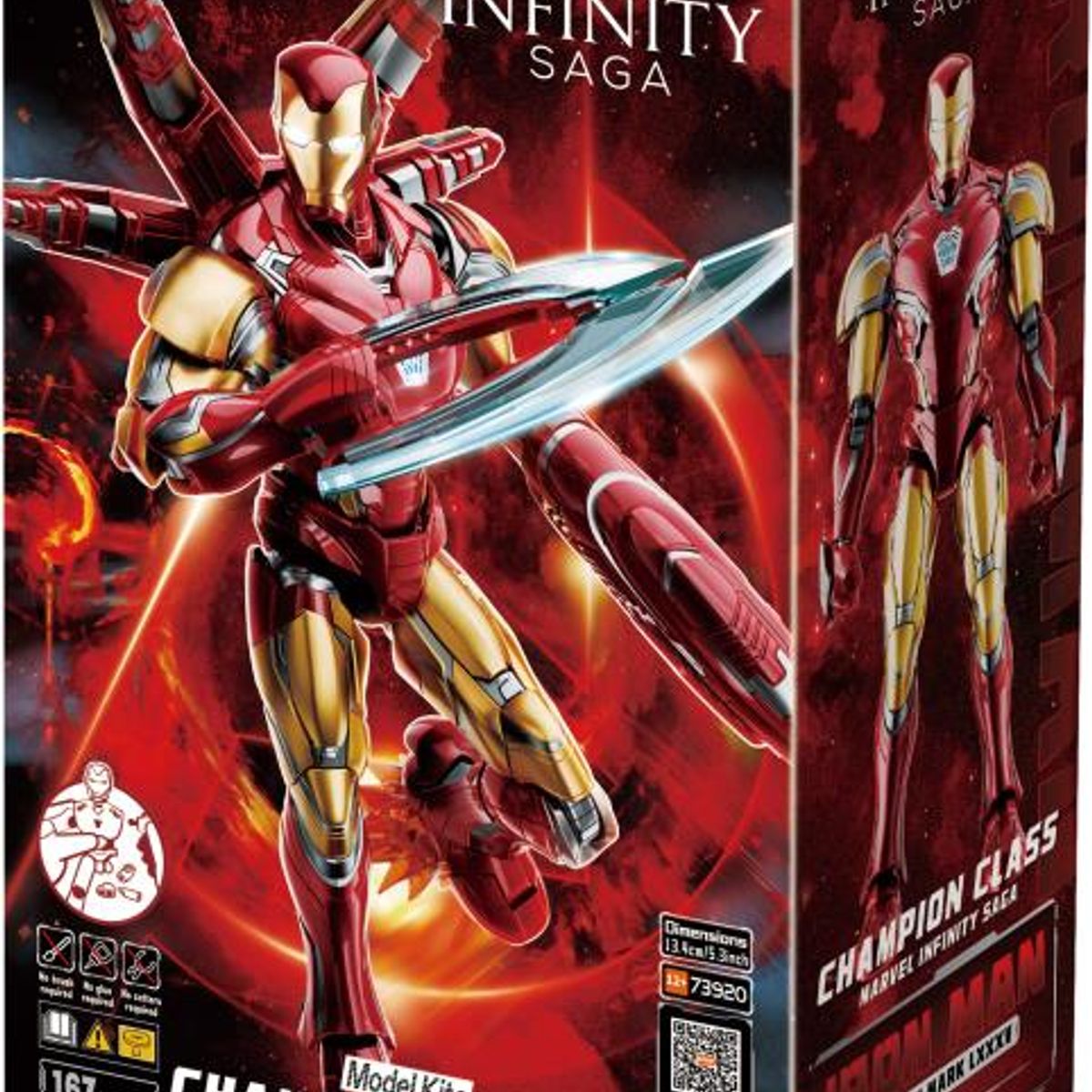 Hasbro - Iron Man MK85 EX de Marvel Infinity Saga Champion Class CC01EX DELUXE EDITION