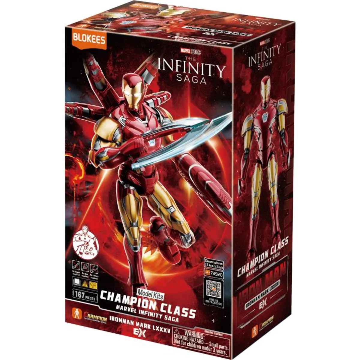 Hasbro - Iron Man MK85 EX de Marvel Infinity Saga Champion Class CC01EX DELUXE EDITION