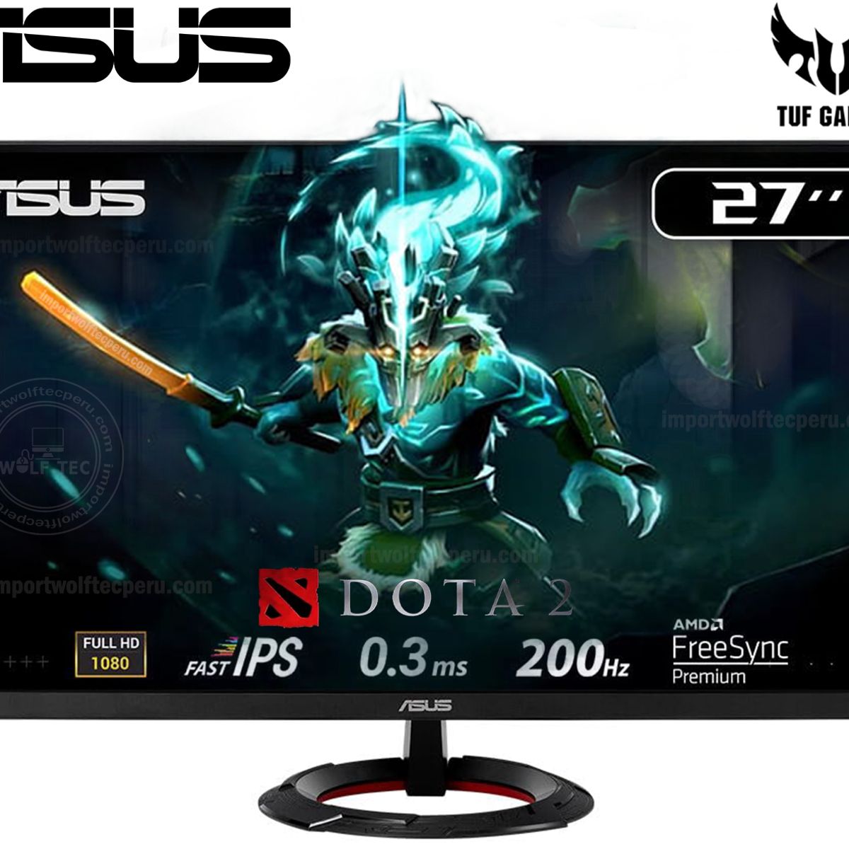 ASUS - MONITOR ASUS Tuf Gaming VG279Q5R 27 Fast IPS FHD 200Hz 03ms FreeSync