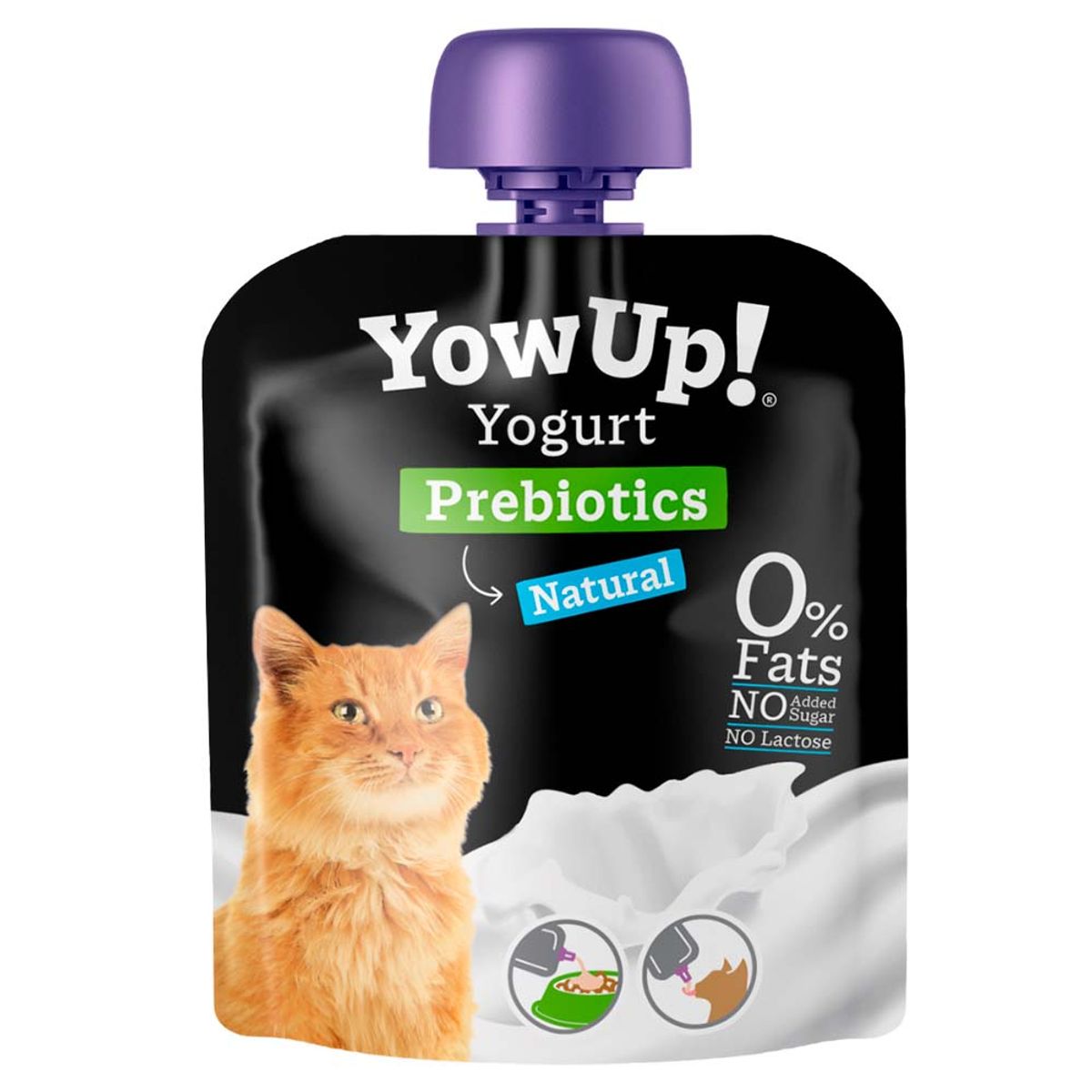 YOWUP - Pack x3 Yogurt para Gatos YowUp Prebióticos Natural 85gr