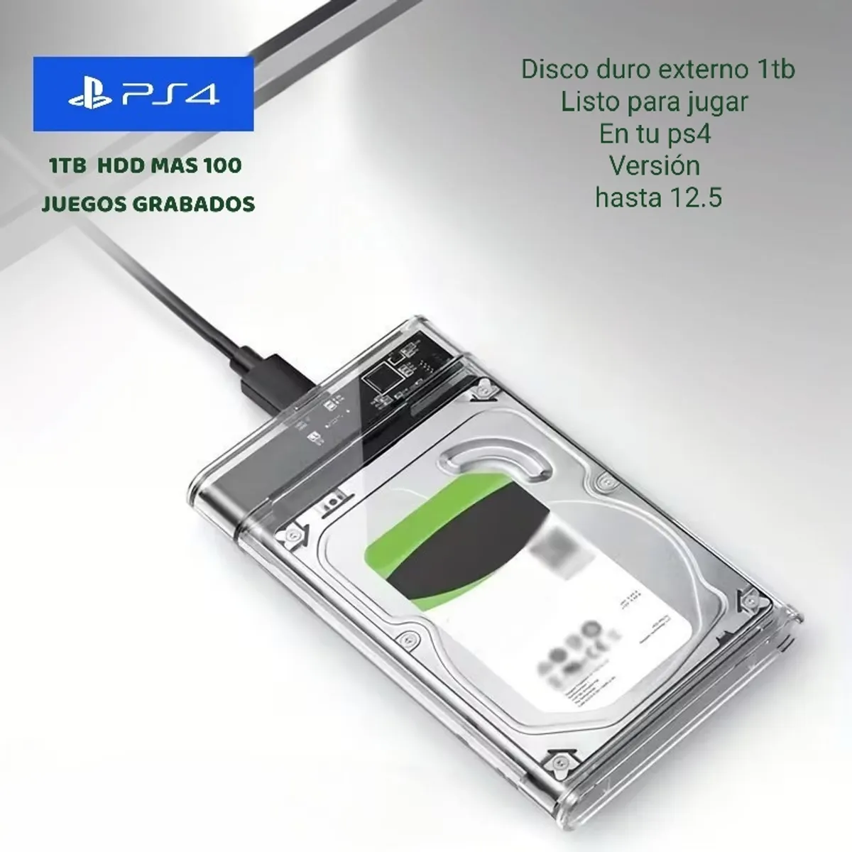 VARIOS - Hdd 1TB CON MAS DE 100 JUEGOS GRABADOS para ps4