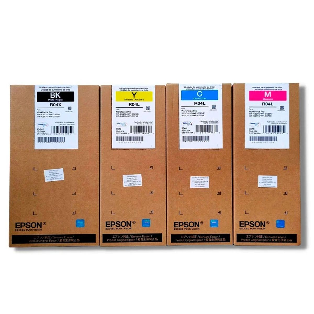 EPSON - TINTA EPSON R04X Y R04L PACK COMPLETO T941 Y T942 COLORES