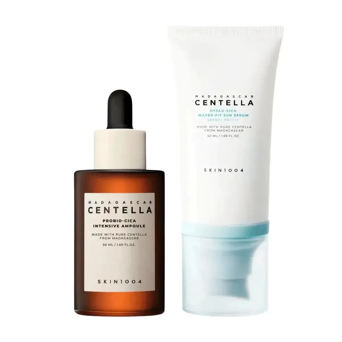 SKIN1004 - Skin1004 Glow 1004 Duo Bloqueador Hyalu-Cica Sun Serum + Probio-Cica Ampoule Set