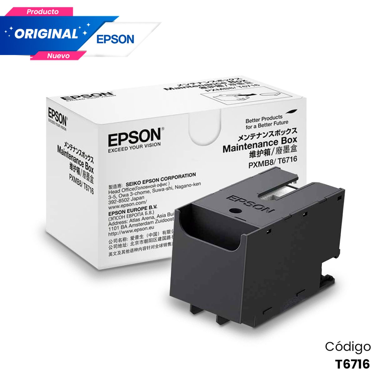 EPSON - Caja de Mantenimiento Epson T6716 Original