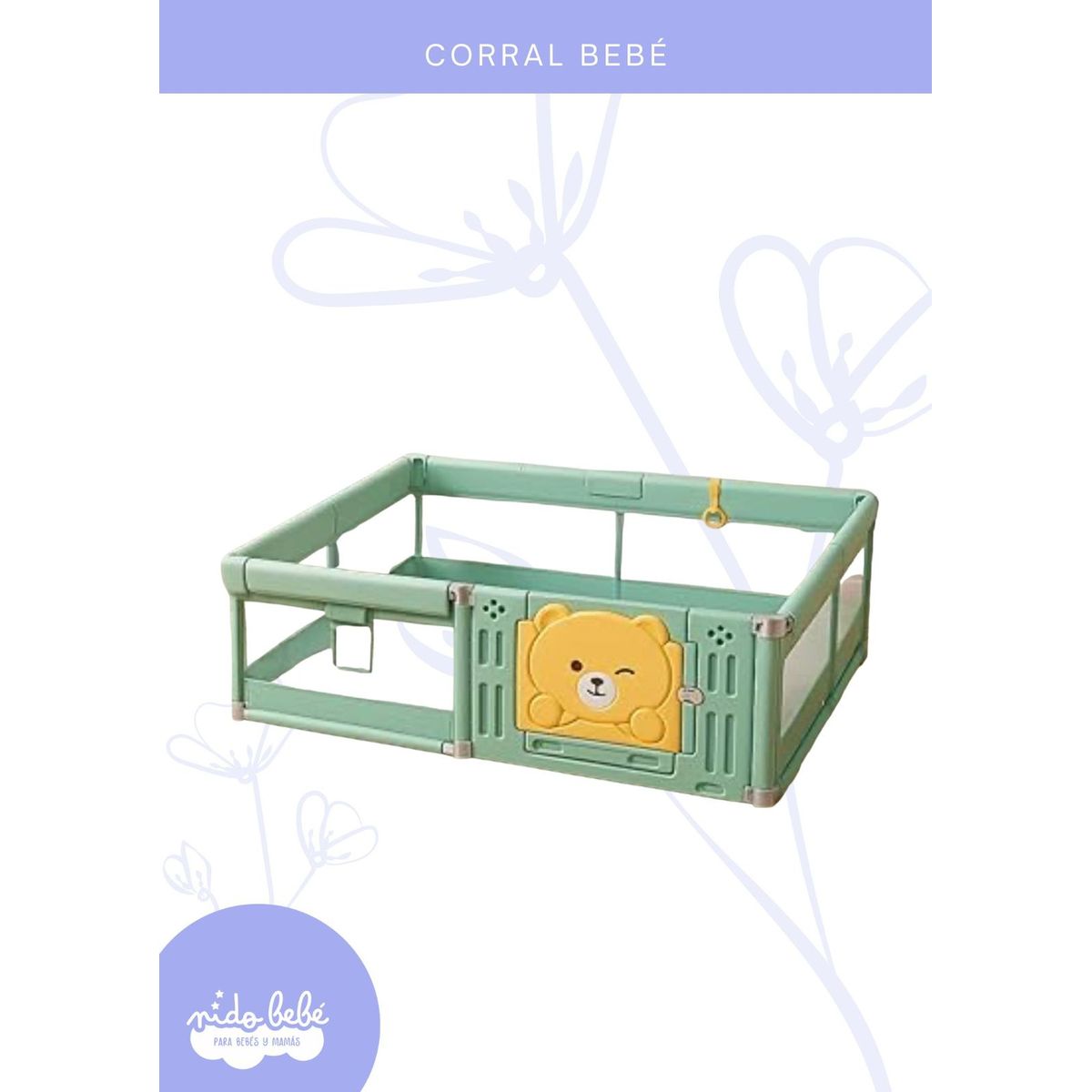 GENERICO - Corral Osito 150x180cm - COLOR VERDE