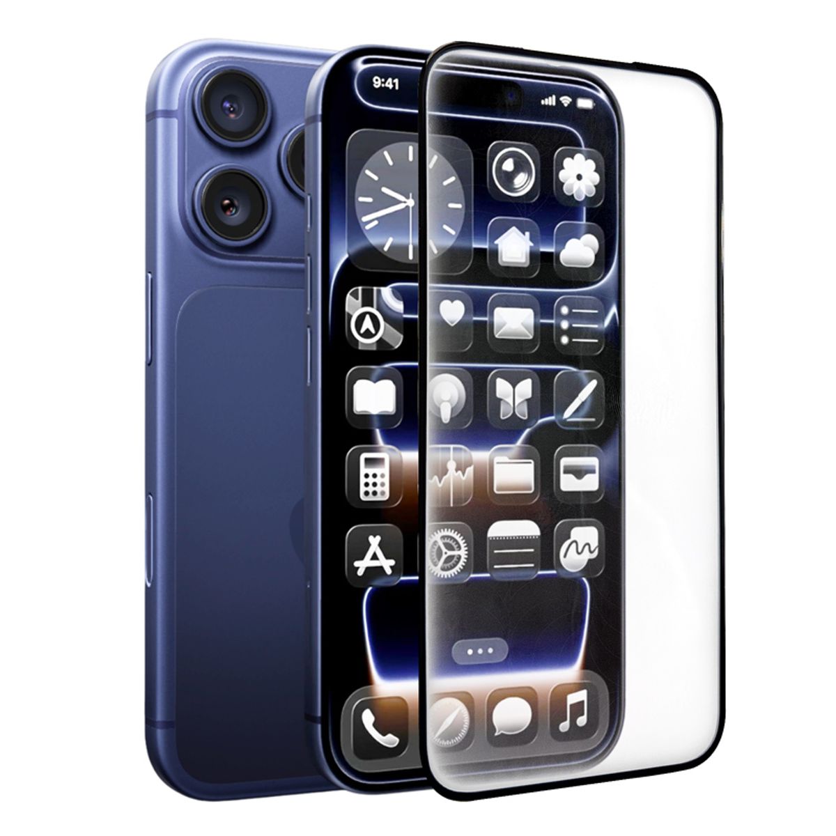 GENERICO - MICA DE VIDRIO PARA IPHONE 17 PRO MAX TRANSPARENTE