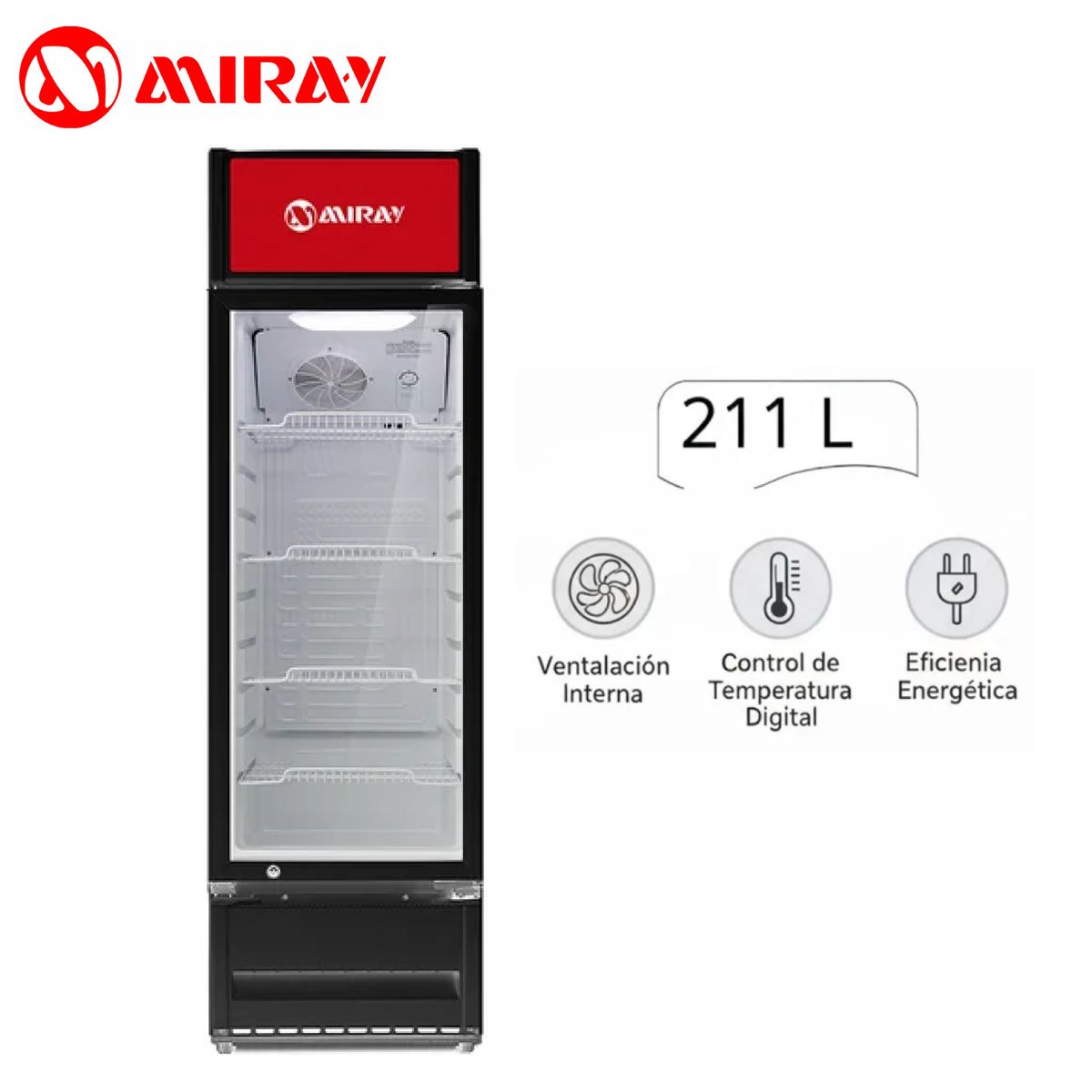 MIRAY - Conservadora Exhibidora Miray CMVE-205M 211 L