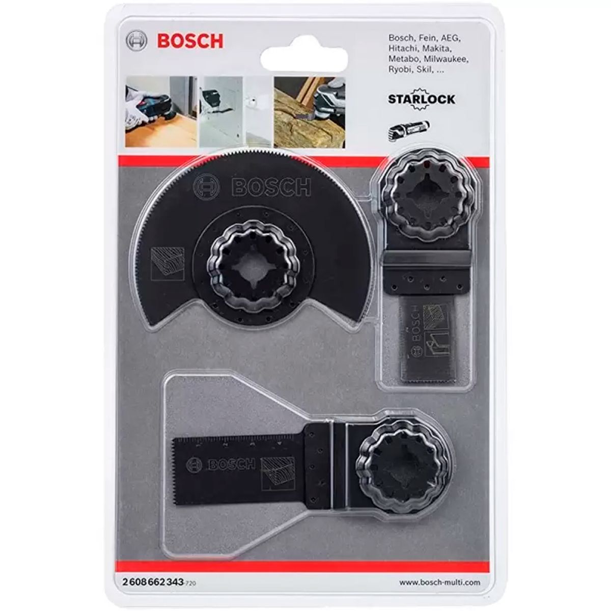 BOSCH - Set Básico para Madera Bosch 3Pcs