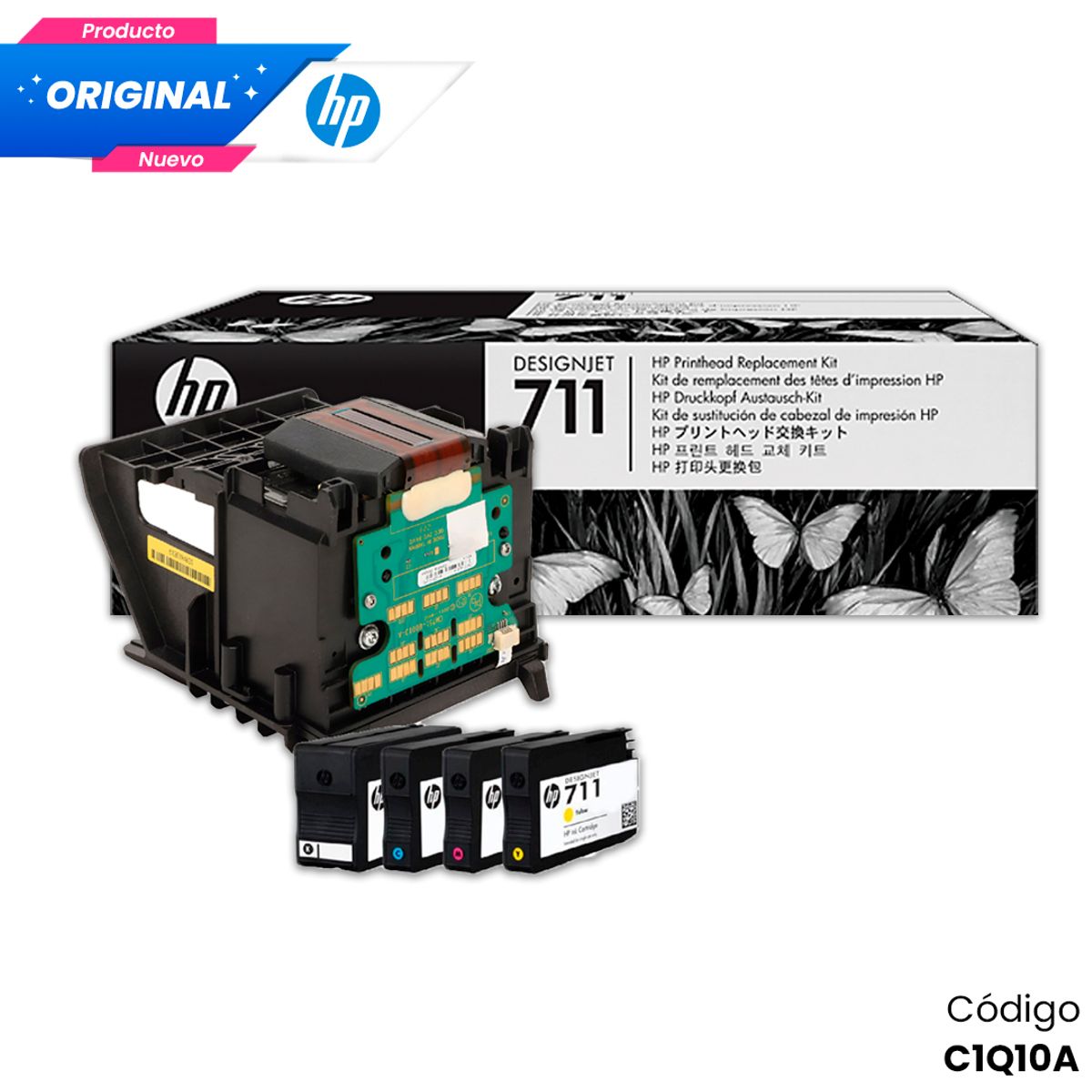 HP - Cabezal HP 711 Original Negro
