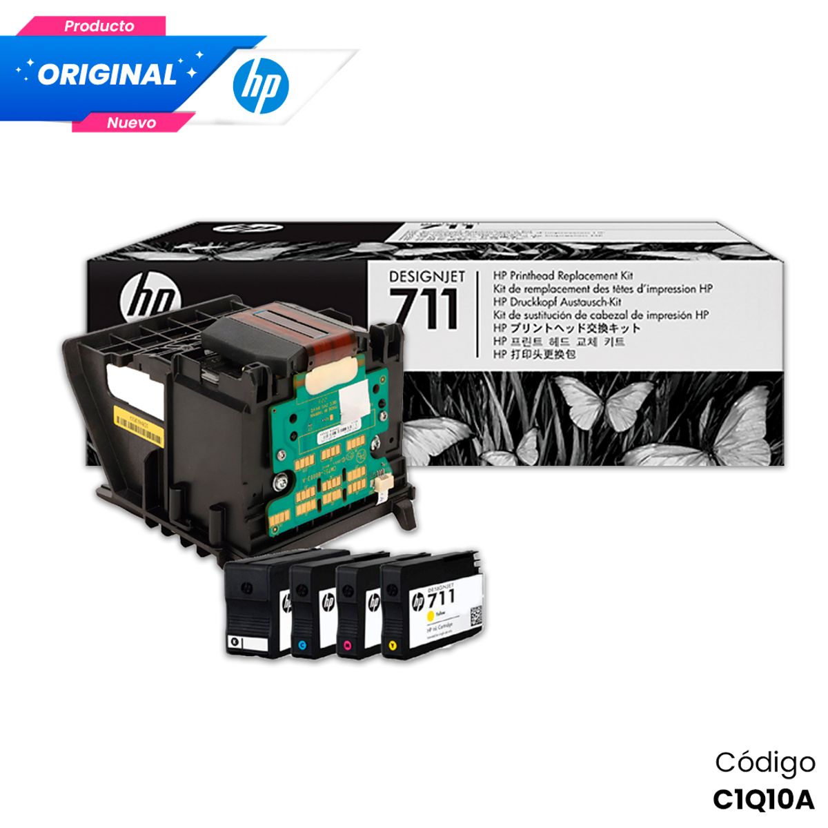 HP - Cabezal HP 711 Original Negro