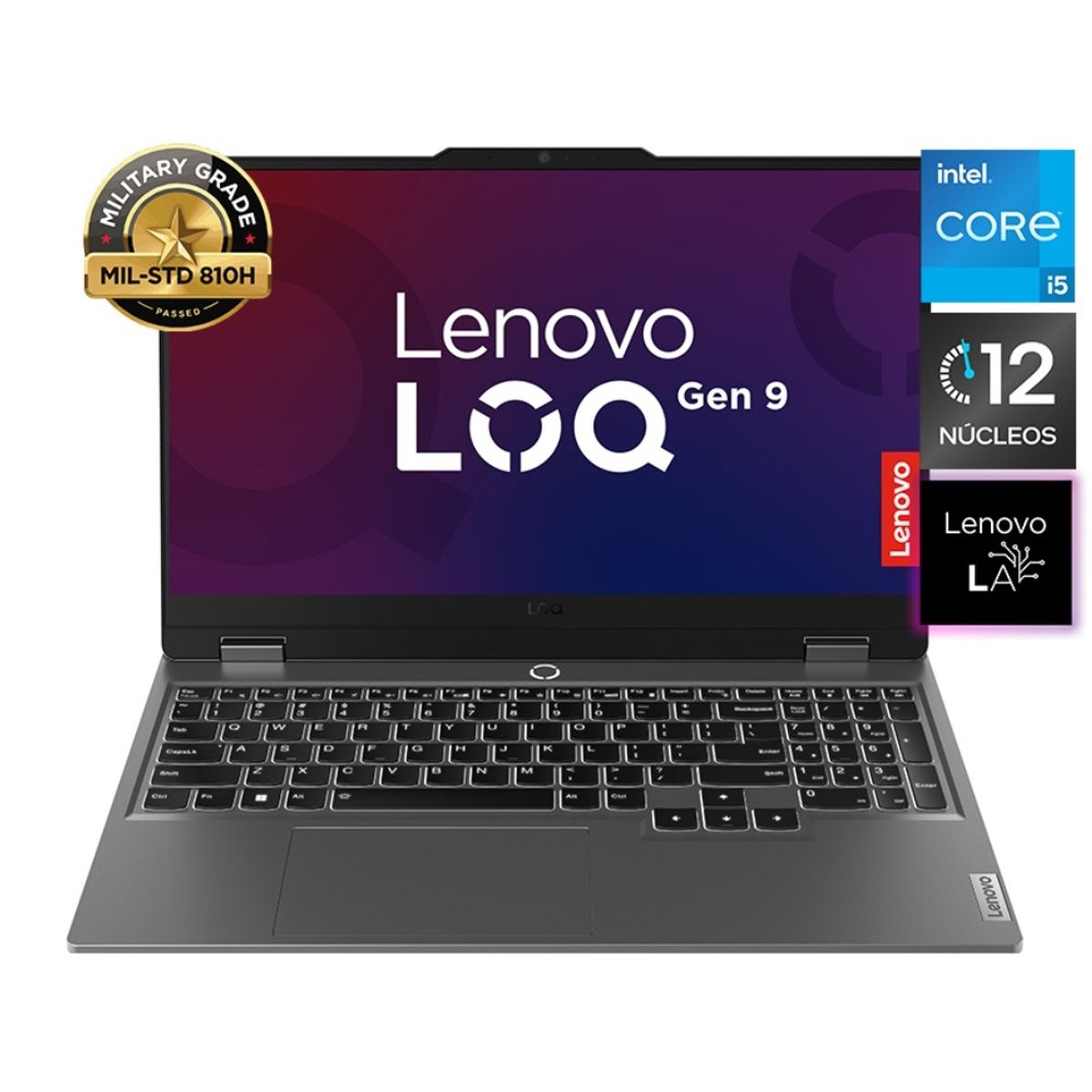 LENOVO - Laptop Gamer Lenovo LOQ FHD Intel Core i5-12600HX 16GB 512GB SSD RTX 4050 6GB