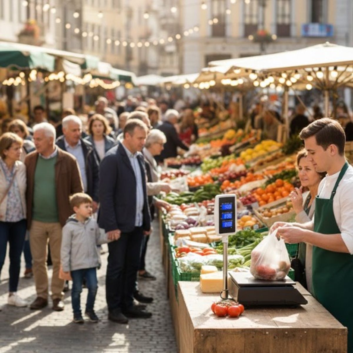 GENERICO - Balanza Digital Electronica De Mesa Bodeguera Portatil